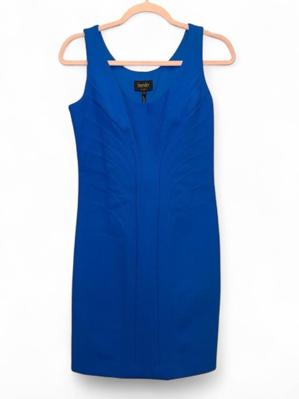 Laundry by Shelli Segal Royal Blue Sleeveless Sheath Cocktail Dress Size 8